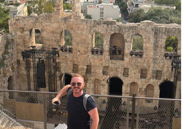 James Greenhedge at the Acropolis James Greenhedge at the Acropolis