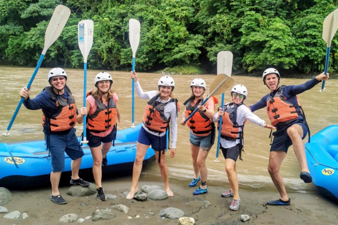 Agents rafting into Pacuare Lodge Agents rafting into Pacuare Lodge