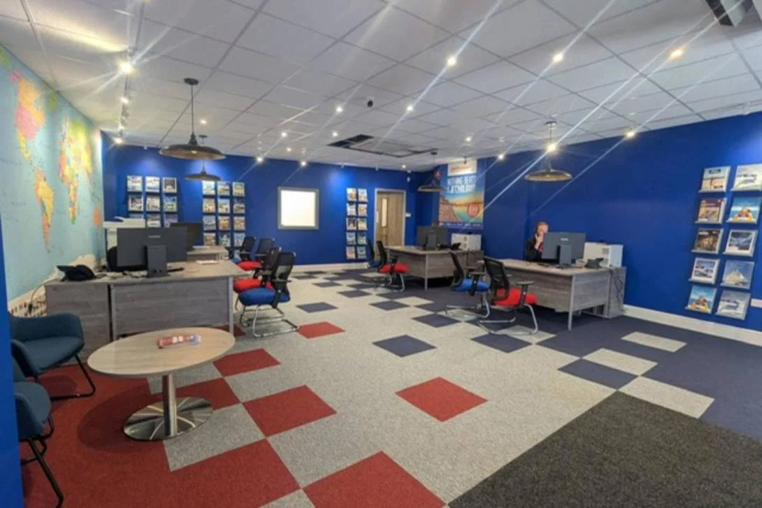 Inside Craig Travel's new shop in Kendal, Cumbria Inside Craig Travel's new shop in Kendal, Cumbria
