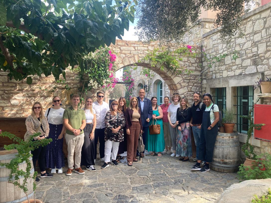 The Ambassadors visit the Agreco Farm in Crete
