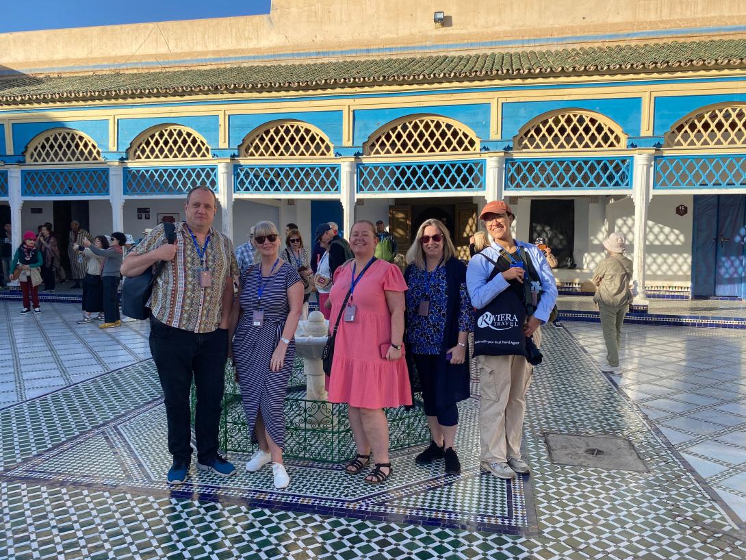 The agents at the Bahia Palace