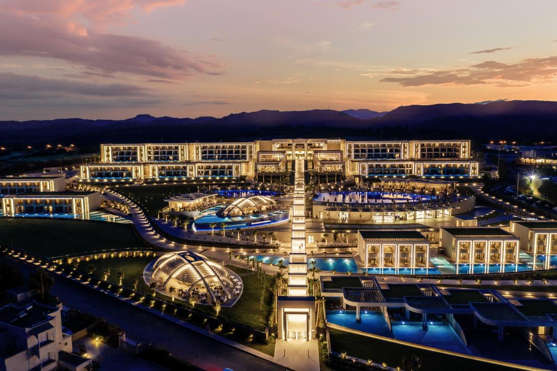 Mayia Exclusive Resort & Spa at night