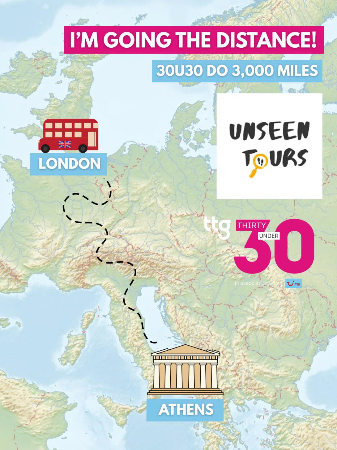 TTG's 30 Under 30 will run, walk, cycle and swim 3,000 miles in support of Unseen Tours