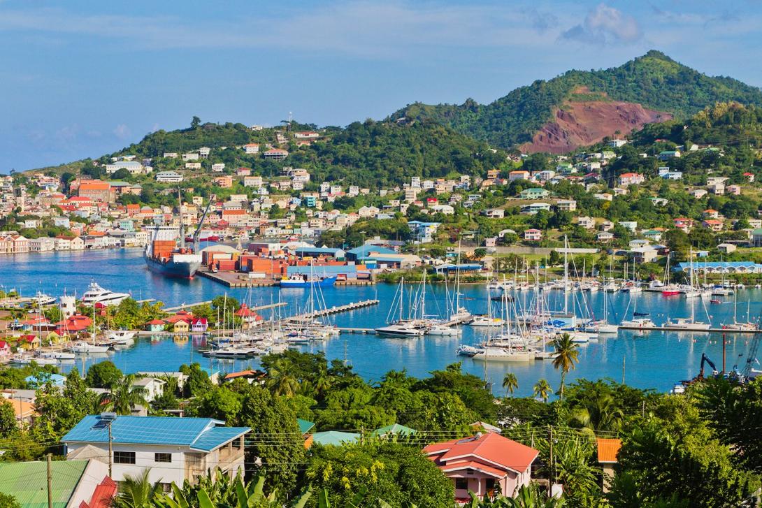 St. George's Harbor, Grenada in the Caribbean St. George's Harbor, Grenada in the Caribbean