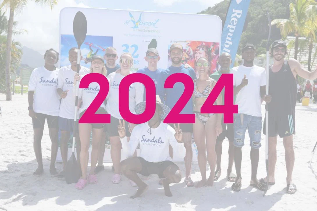 2024 year with people in the background