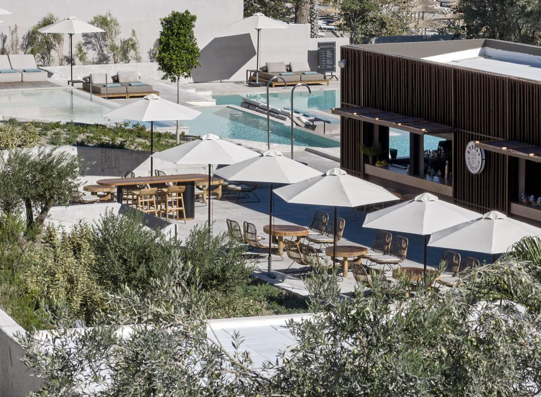 The poolside Street Food Hub at Ella Helea