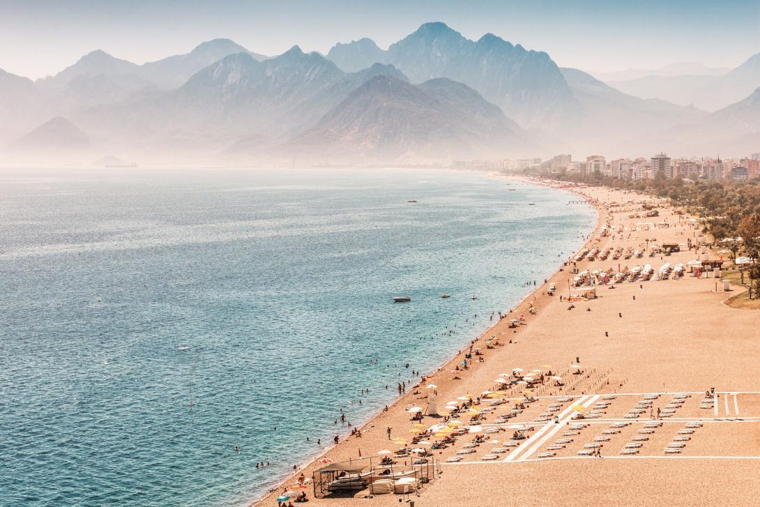 Turkey's Konyaalti Beach in Antalya