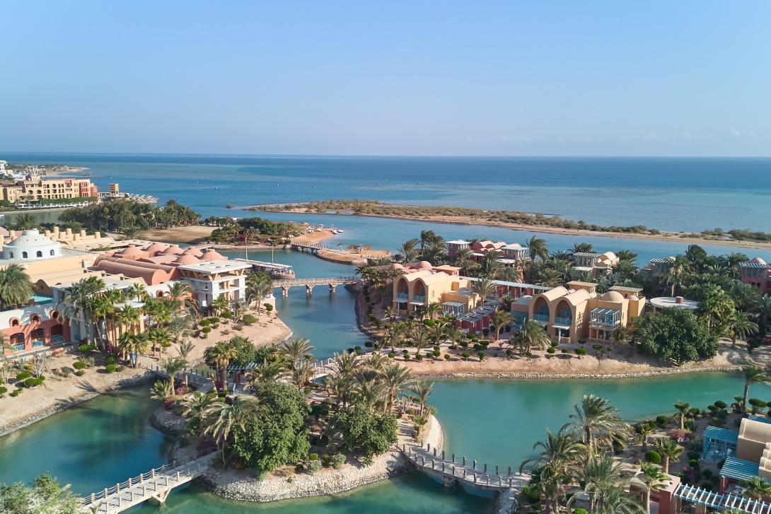 Sheraton is one of several major hotel brands operating in El Gouna