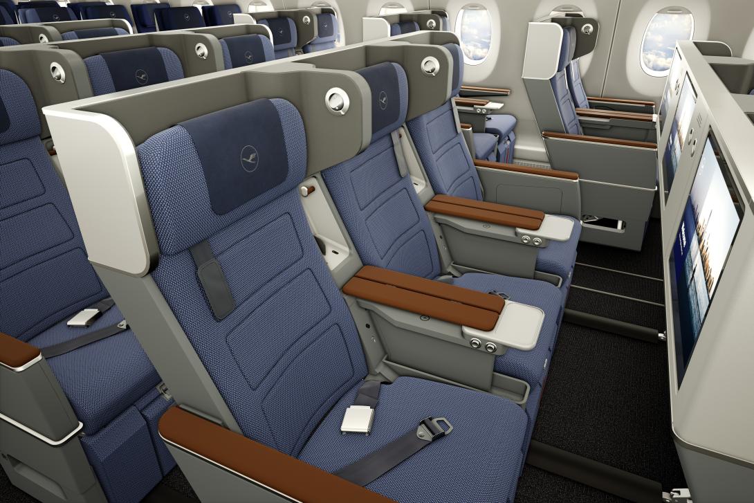 The Lufthansa Allegris Premium Economy cabin