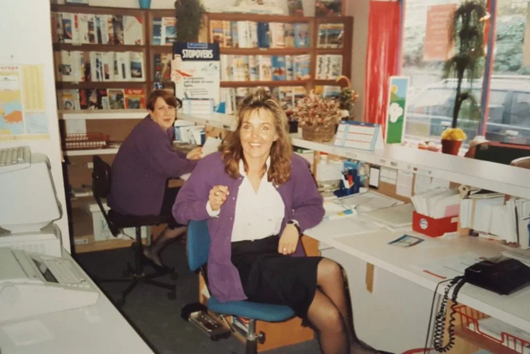 Maxine Bracewell at work at Park Travel