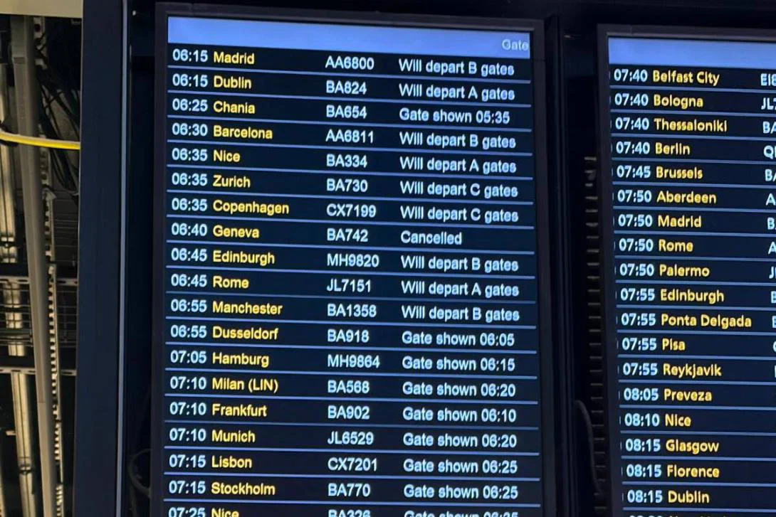 Geneva cancelled flight board Geneva cancelled flight board