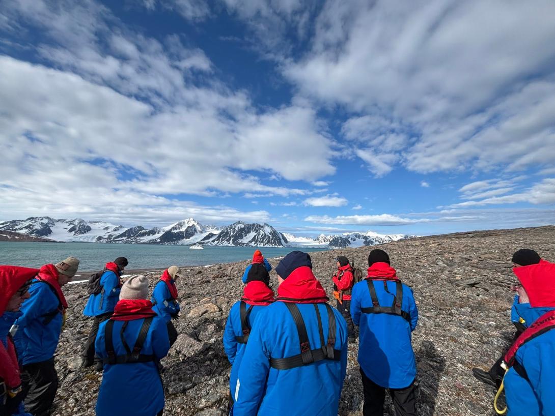 The group chose from a choice of adventures during landings