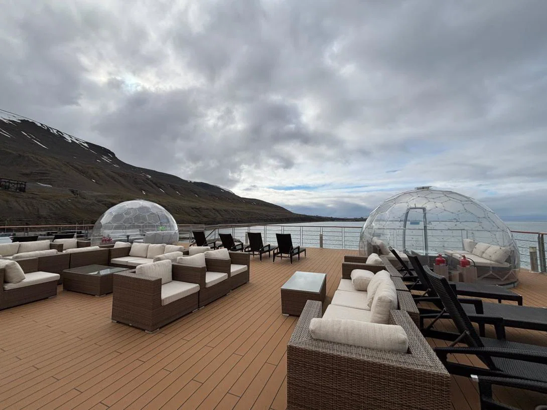 There are plenty of spaces to relax onboard