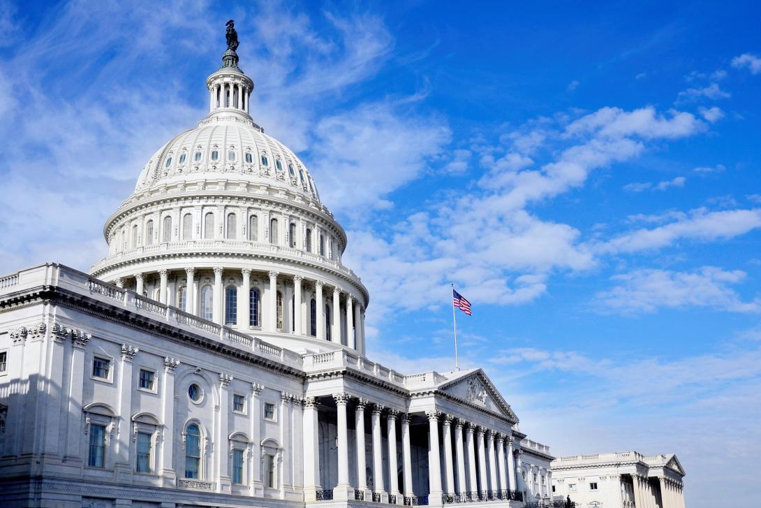 The United States Capitol building in Washington DC