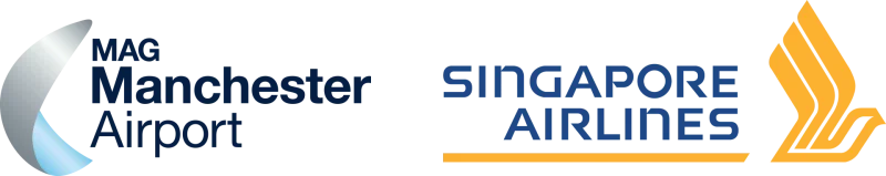 Singapore Airlines and Manchester Airport logos