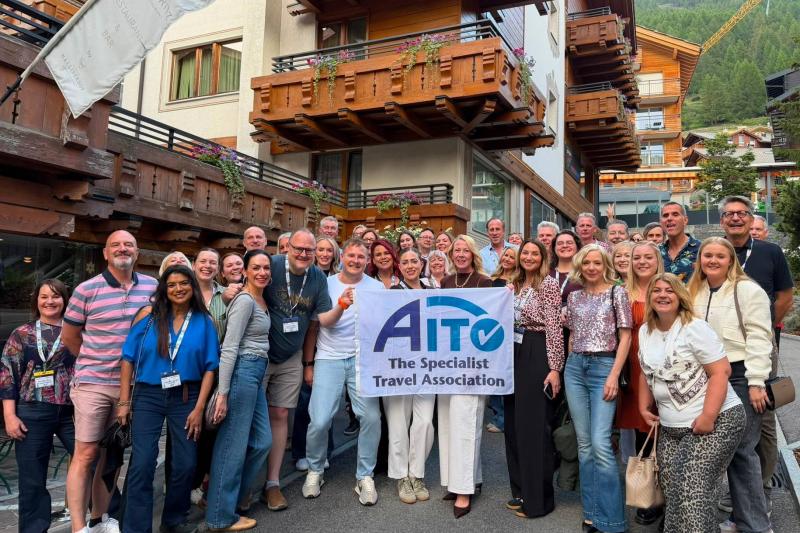 Aito agents, operators and travel media at Saas-Fe, Switzerland