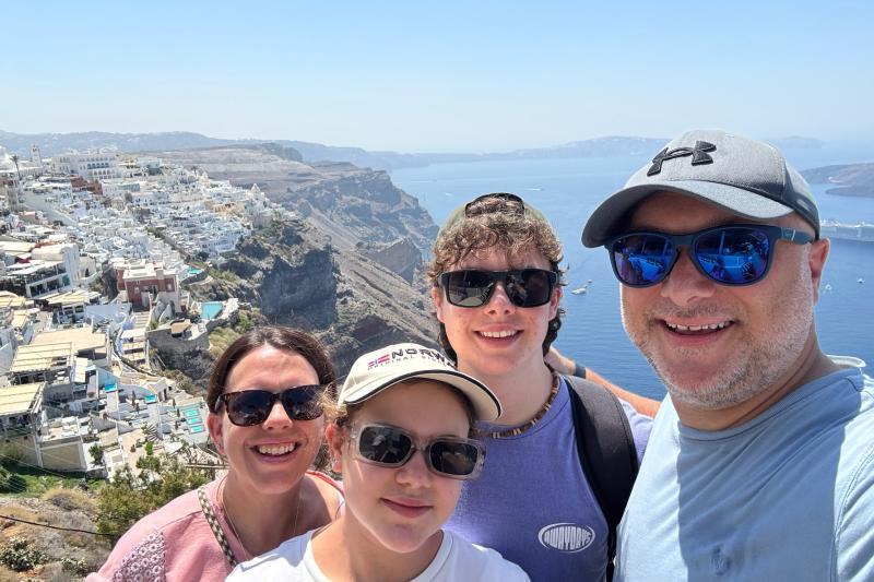 Rich Rochester from Go Cruise & Travel with family