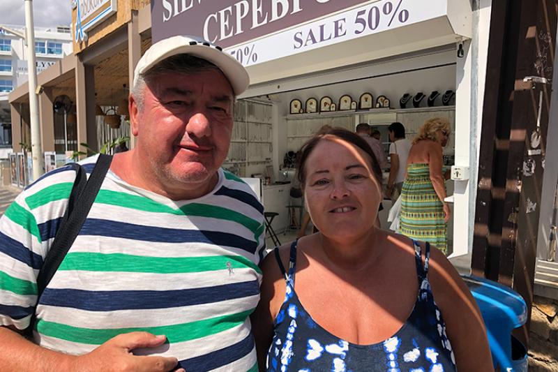 Mr and Mrs Sinclair from Manchester, on holiday with Thomas Cook, say they've "heard nothing"