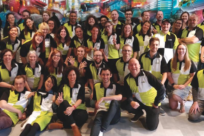 The InsideJapan team with their special Rugby World Cup shirts