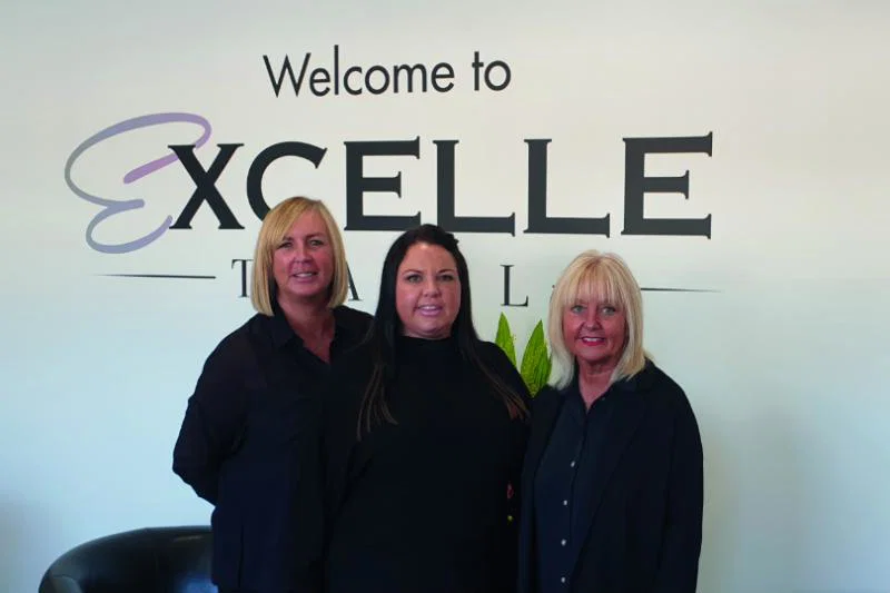Alison Wood with colleagues at Excelle