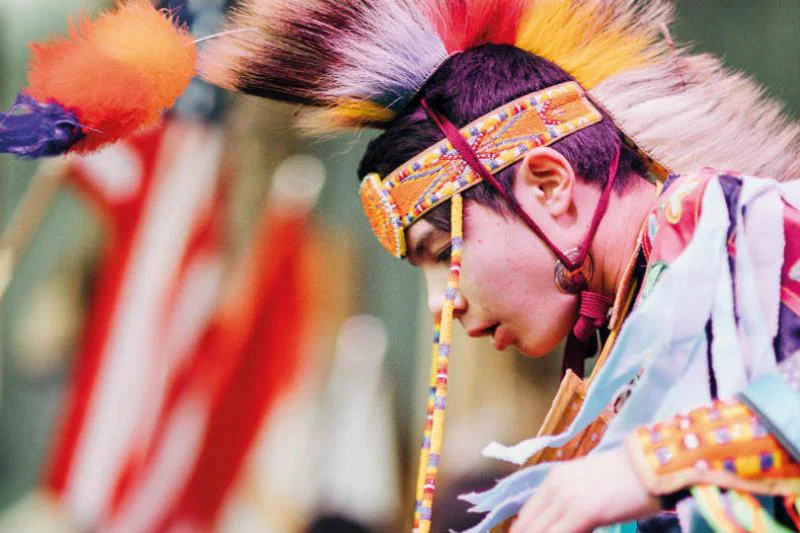 Indigenous Experiences’ reconstructed First Nation village. Picture: Ottawa Tourism