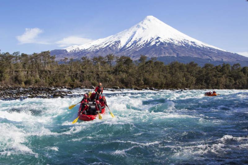 There is white water rafting available in Chile