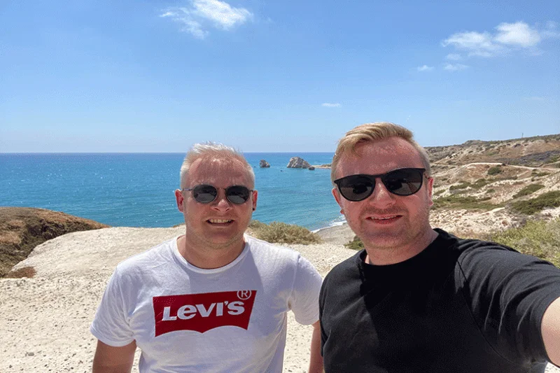 Stuart and Mark Swords can now enjoy their time on the island