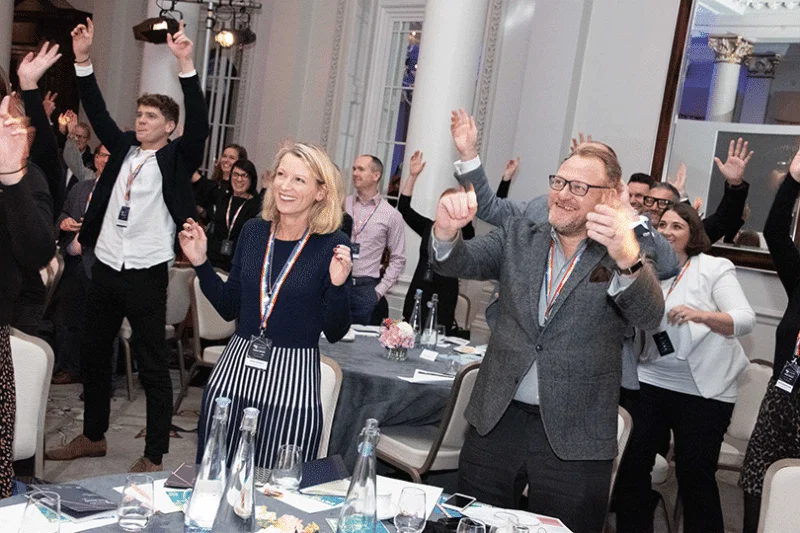 Delegates dancing at the 2019 TTG Luxury Travel Summit