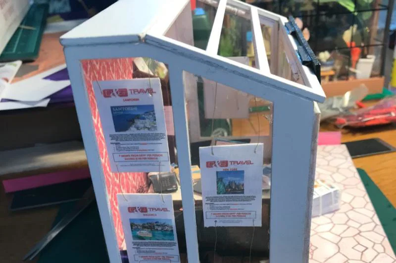 Agent crafts miniature model of high street store