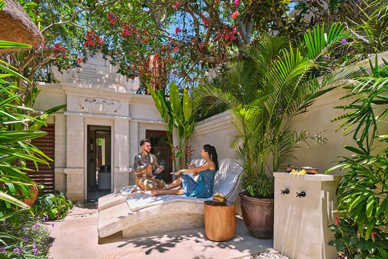 The spa's Longevity Garden