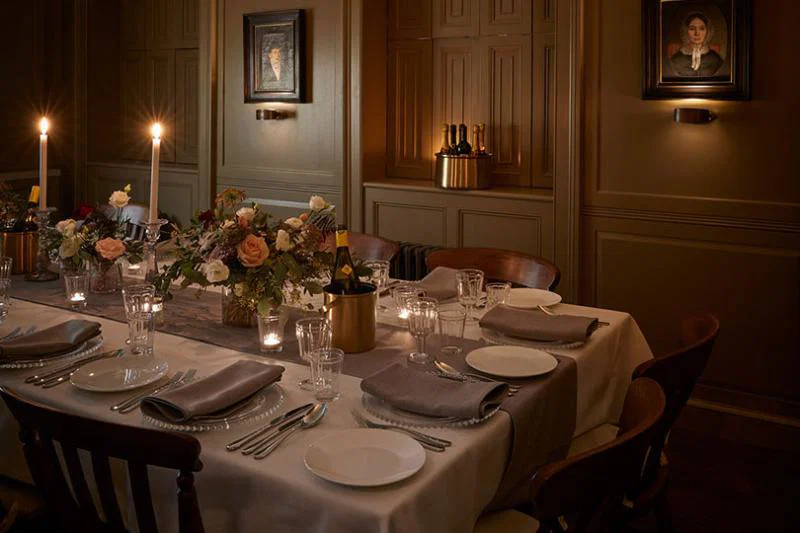 Atmospheric dining in the pantry