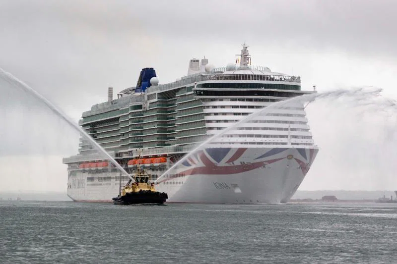 Iona arrives in Southampton ahead of its christening last month