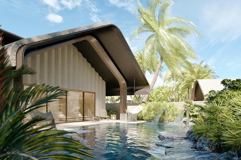 Vitality pool at the new Joali Being island in the Maldives