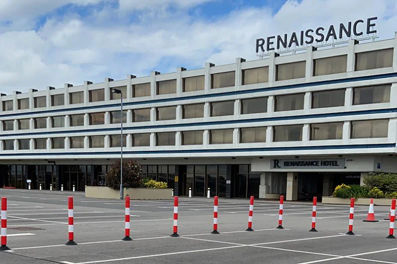 The Renaissance Heathrow, the pair's new home for 11 nights