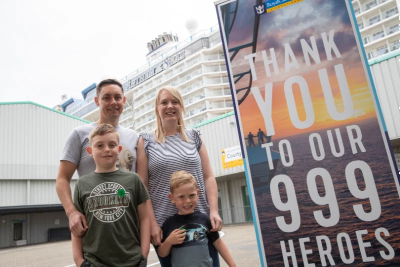 Sheree and Lee Barnes with children Toby and Logan. Sheree works for the South East ambulance service and Lee is a paramedic