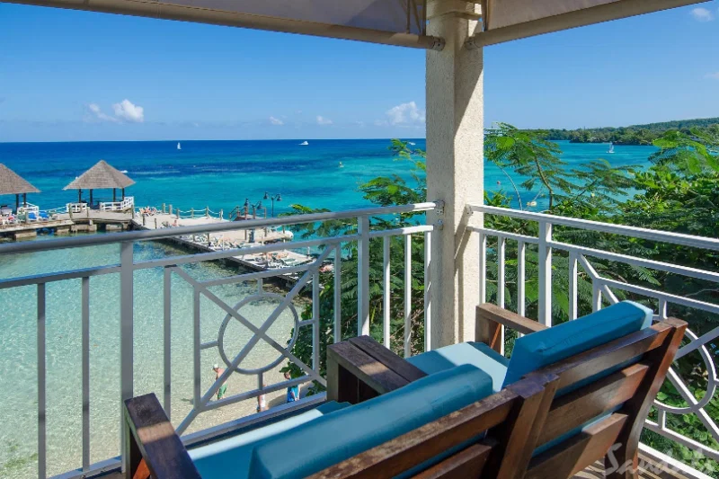 Ocean views at Sandals Ochi Beach Resort located in Ocho Rios, Jamaica, nearby to where Stewart grew up