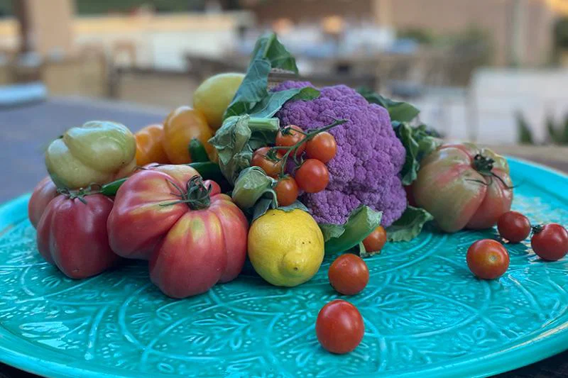 Chef Eyal Shani works with produce from the resort's own farm