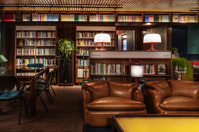 The Library Lounge features endless books and great events