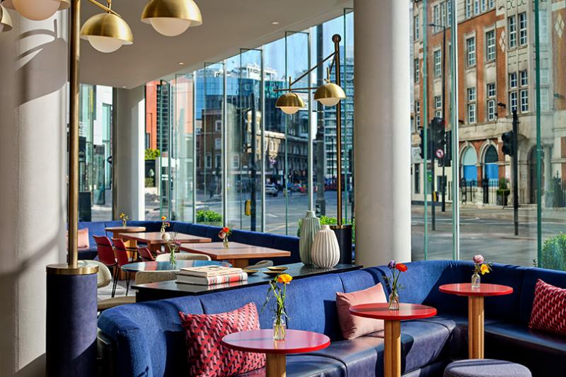The hotel sits on City Road, at the edge of Hoxton