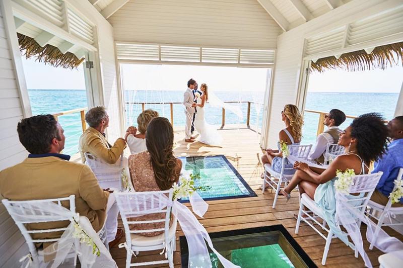 Overwater nuptials