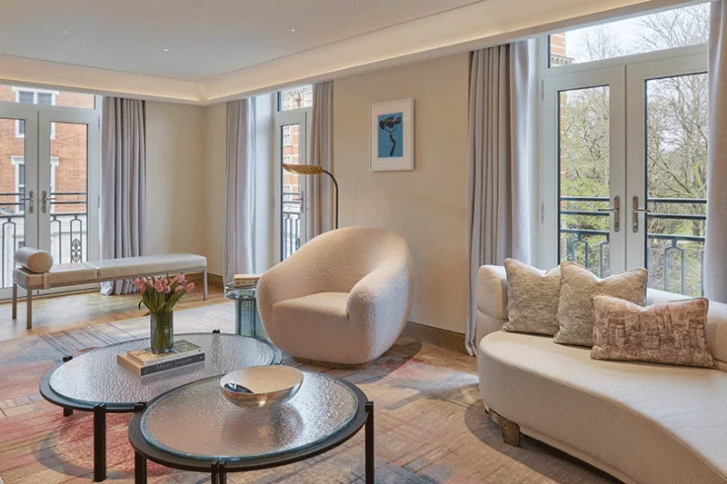 Sleepover options include the Park Townhouse Suite, designed by Joyce Wang