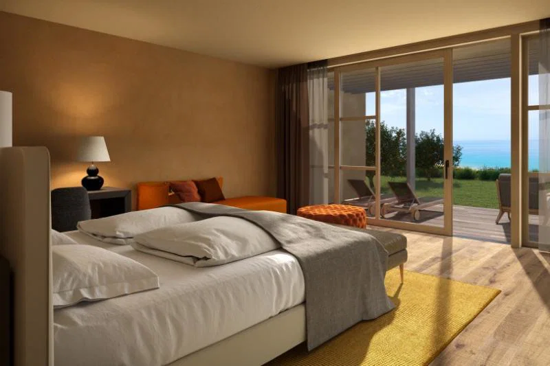 The resort offers 90 suites with private terraces