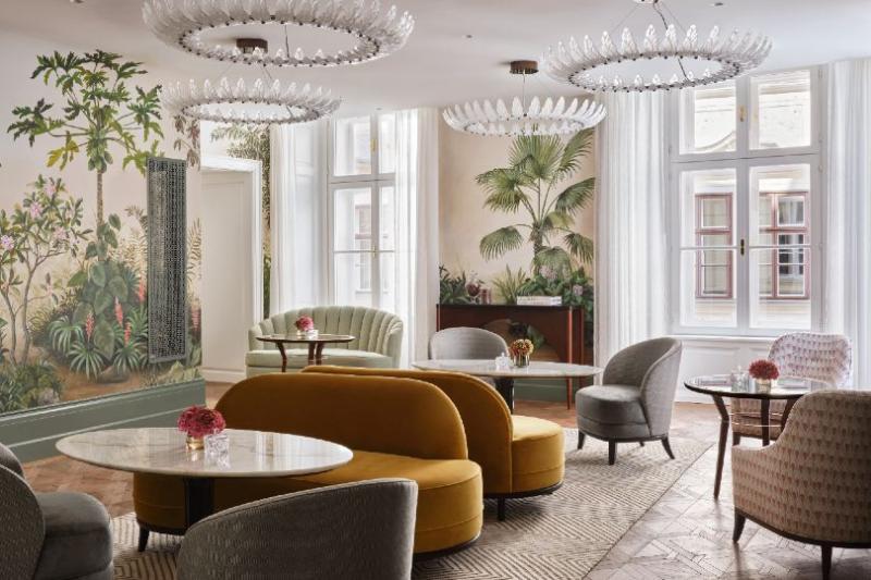 Salon Aurelie serves light bites and beverages, including finger sandwiches, pastries and cakes