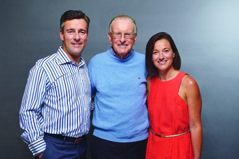 The McGeary Family. Rob, alongside his father Geoff and sister Lou