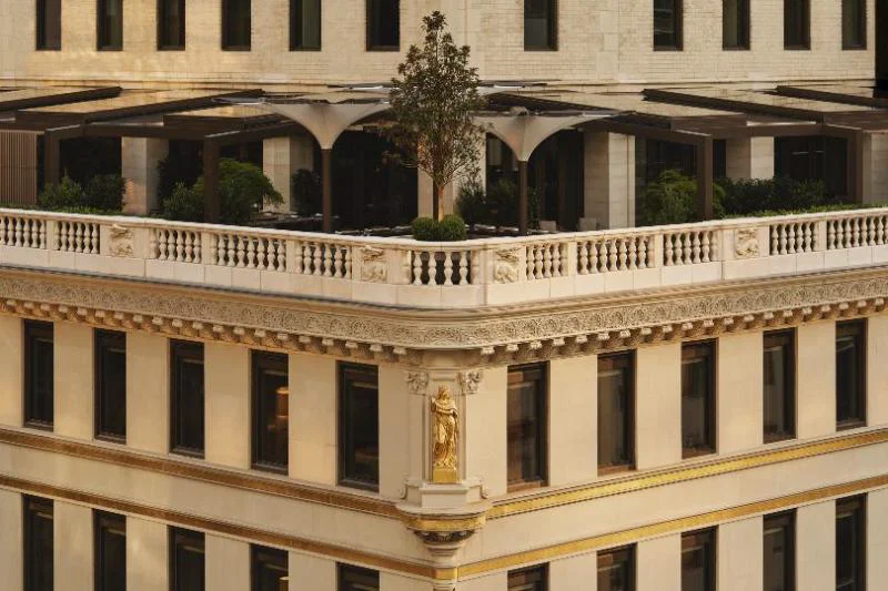 The exterior of the Aman New York. Image courtesy of Aman