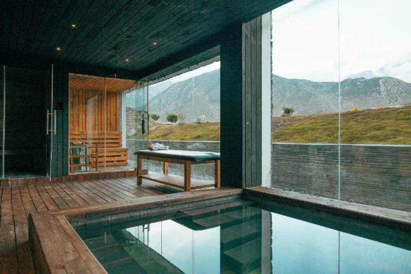 Guests will be able to use the sauna in the Wellness Center