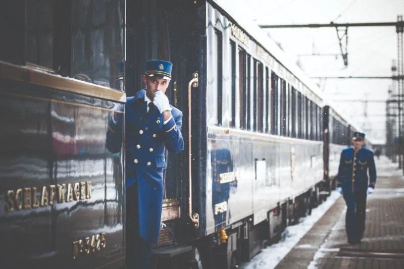 The train made its inaugural journey in 1982 and is famed for its jewel-coloured carriages