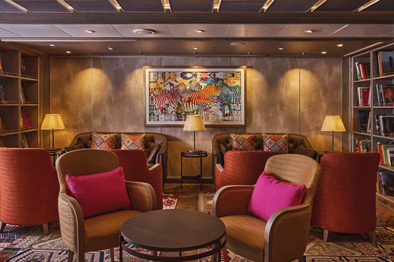 Silver Moon features the popular Arts Cafe on board