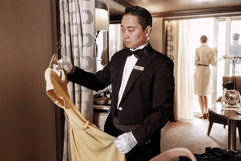 Butler service is available in all accommodation categories with Silversea