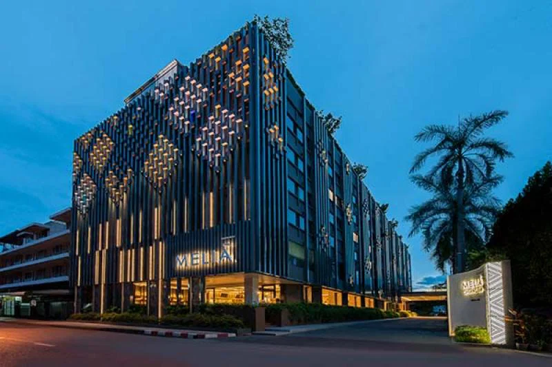 The entrance to the Melia Chiang Mai, which opened in spring 2022